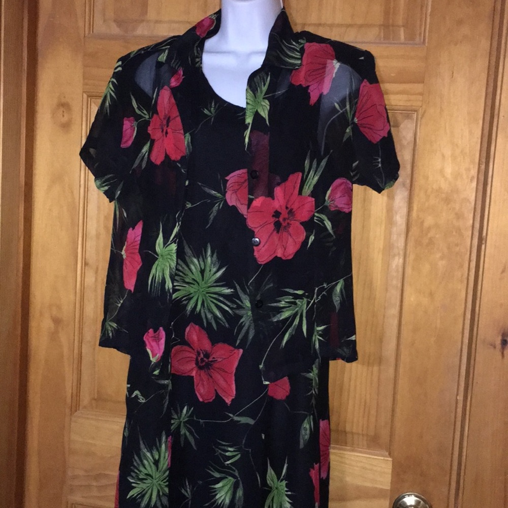 Long Dress with shear matching jacket